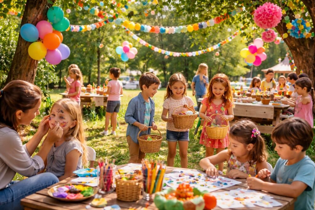 Organiser des fêtes anniversaire créatives avec décorations DIY et animations ludiques pour enfants ravis