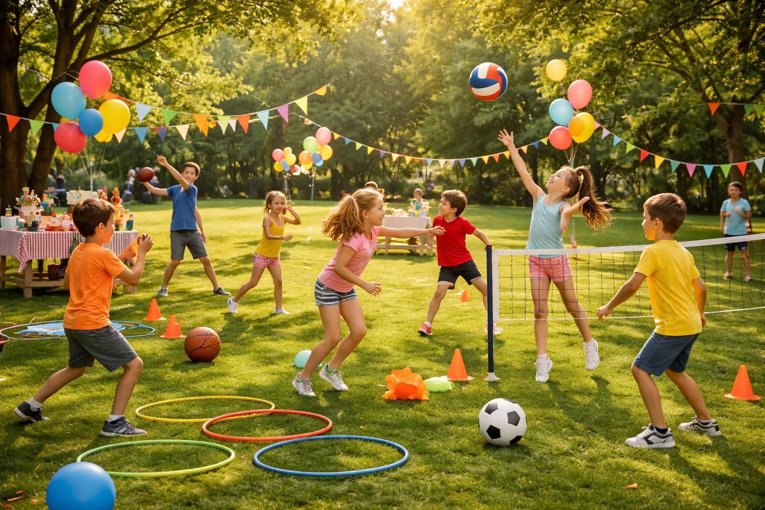 organisez un anniversaire sportif inoubliable avec des activités adaptées aux enfants et aux adolescents, pour un moment de plaisir et de dynamisme assuré.