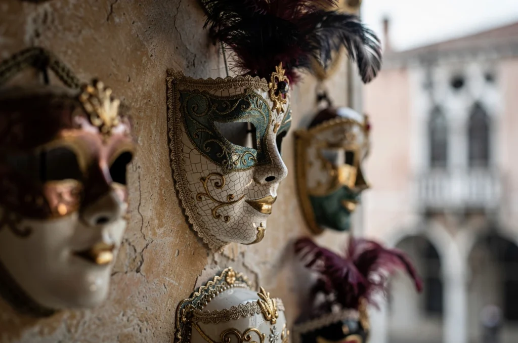 Sous les dorures de Venise : composer une décoration murale inspirée du carnaval