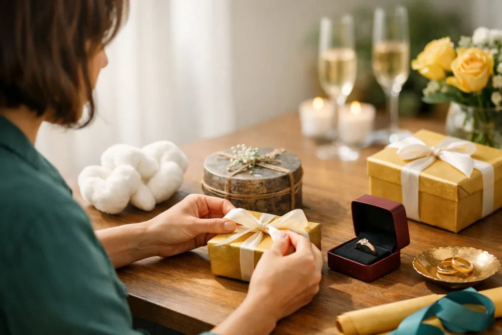 Noces de coton, d’étain, d’or : que offrir à l’anniversaire de mariage